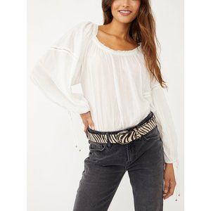 Free People Solid Sundown Bodysuit / Milk Blossom